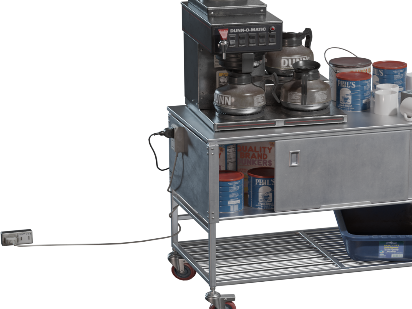 Coffee Cart 01 3D model