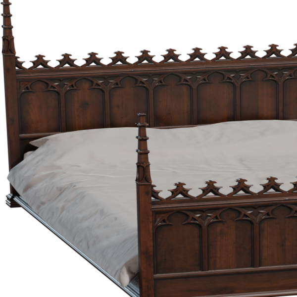 Gothic Bed 01 3D model
