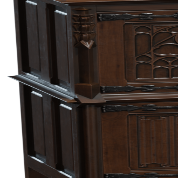 Gothic Cabinet 01 3D model
