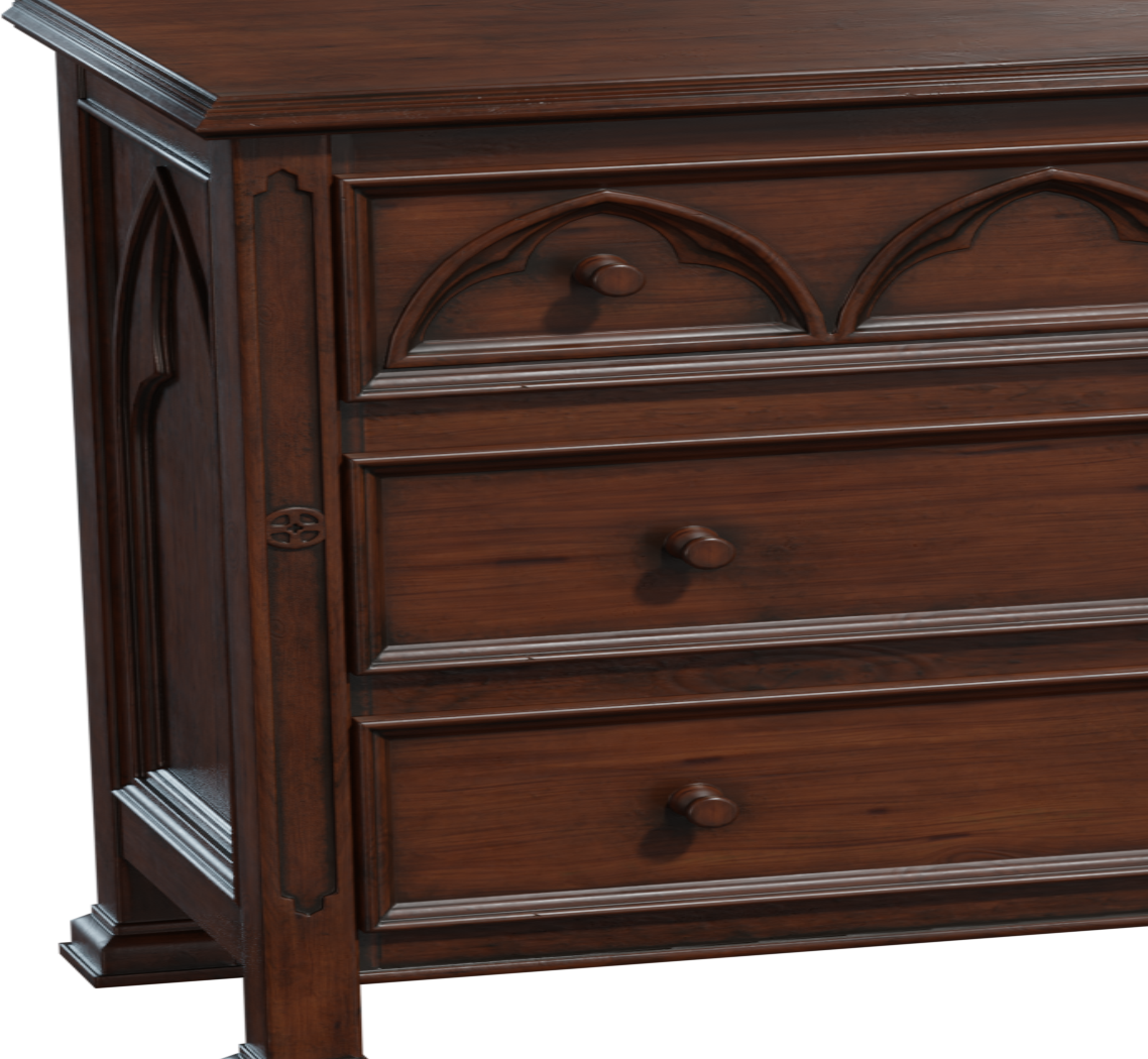 Gothic Commode 01 3D model