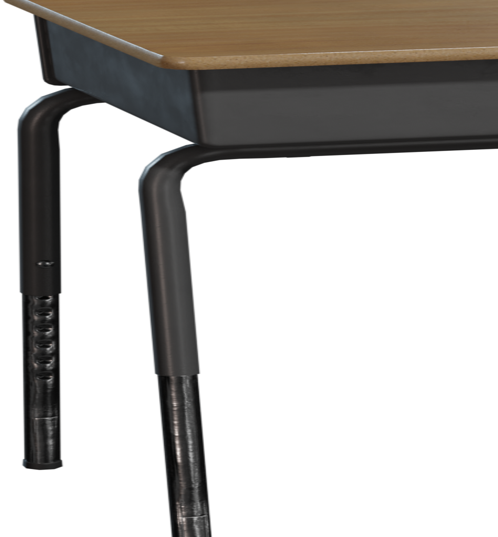 School Desk 01 3D model