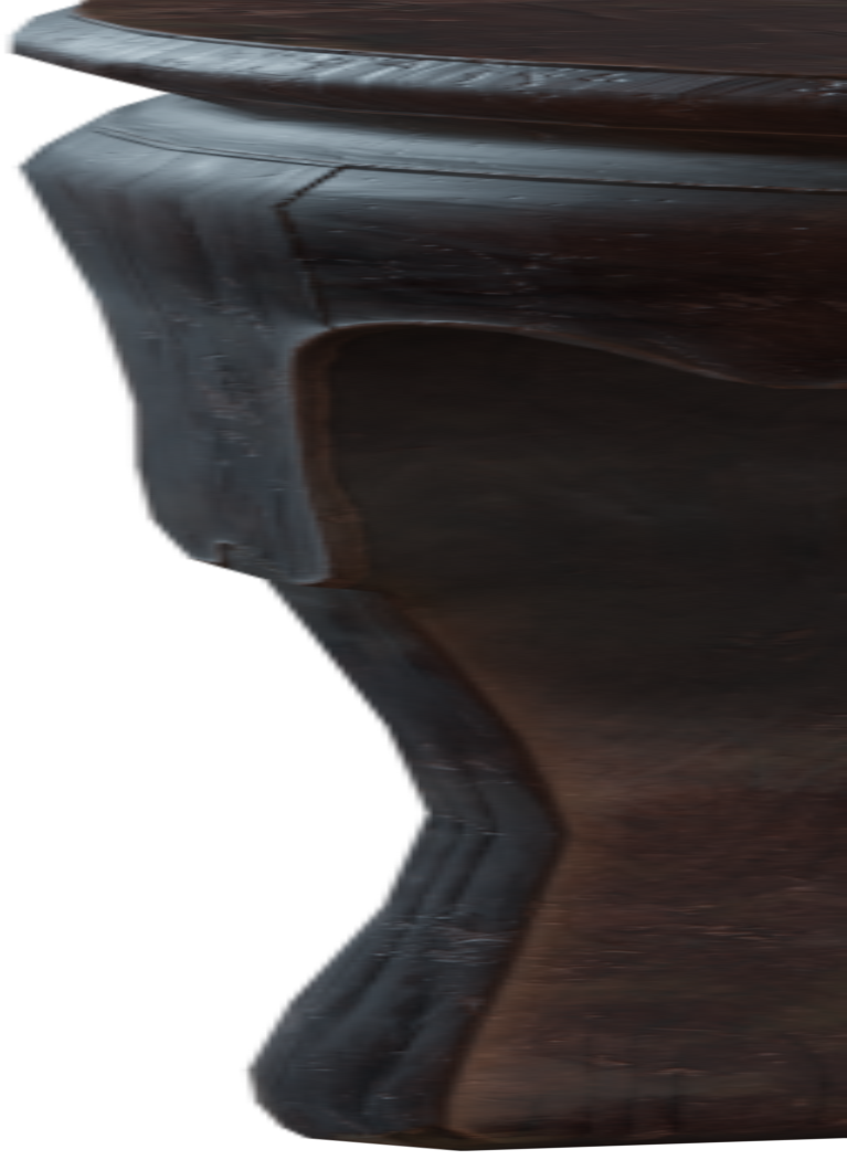 Wooden Table 02 3D model