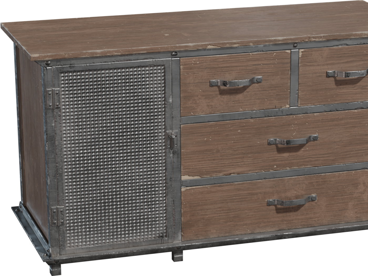 Wooden Table 03 3D model
