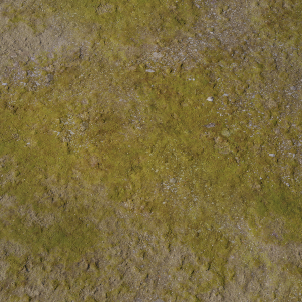 Aerial Grass Rock 3D model