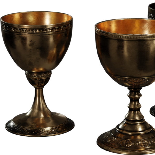 Brass Goblets 3D model