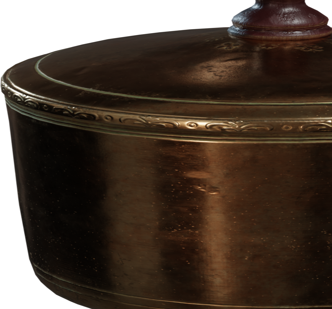 Brass Pot 01 3D model