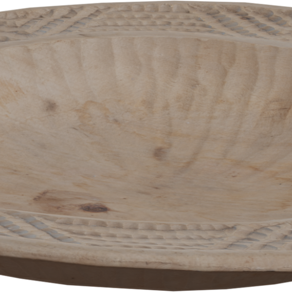 Carved Wooden Plate 3D model