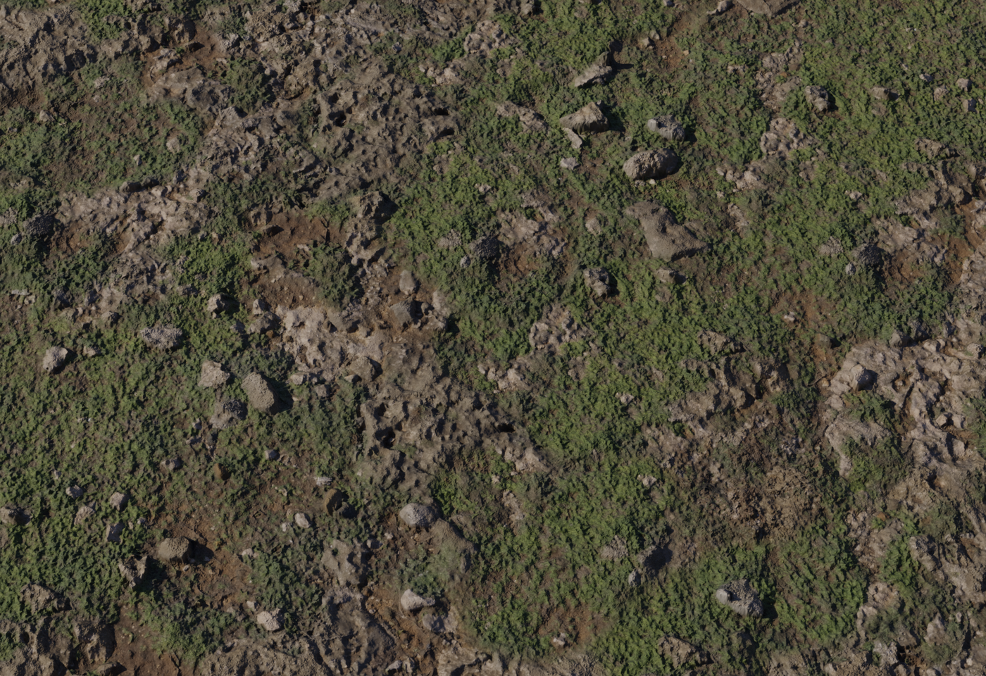 Coast Sand Rocks 02 3D model