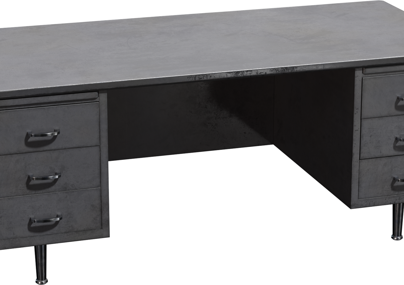 Metal Office Desk 3D model