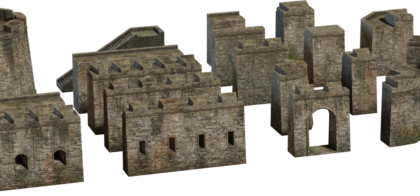 Modular Fort 01 3D model