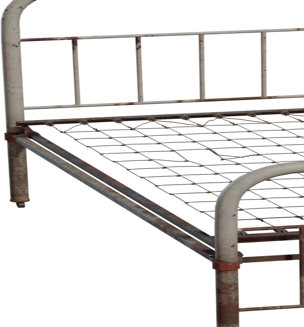 Old Bed Frame 3D model