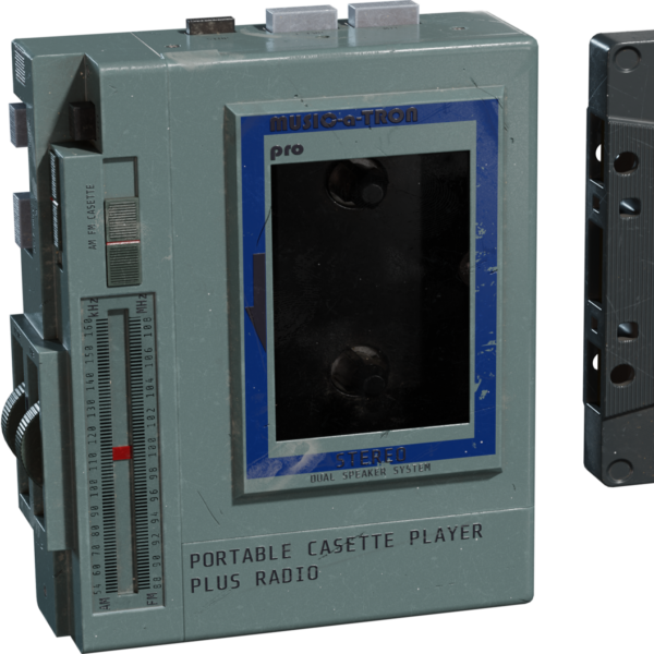 Portable Cassette Player 3D model