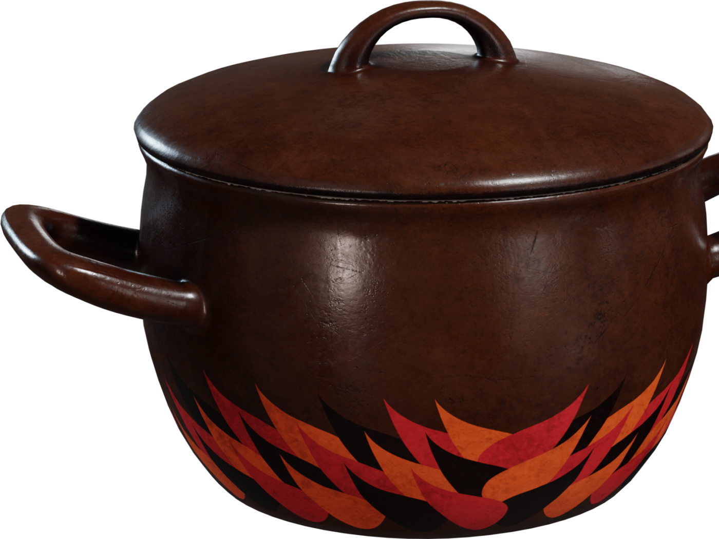 Pot Enamel 01 3D model