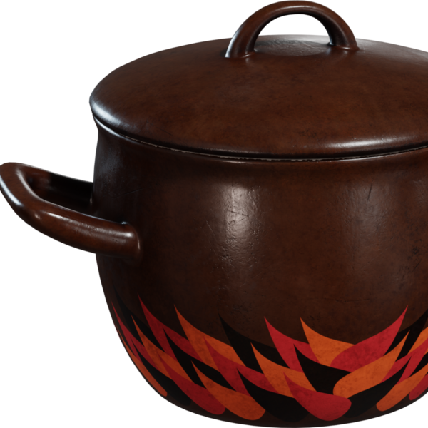 Pot Enamel 01 3D model
