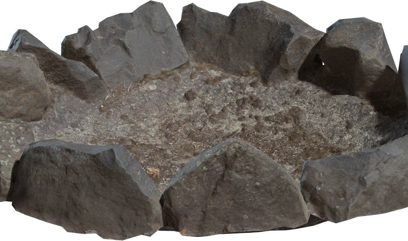 Stone Fire Pit 3D model