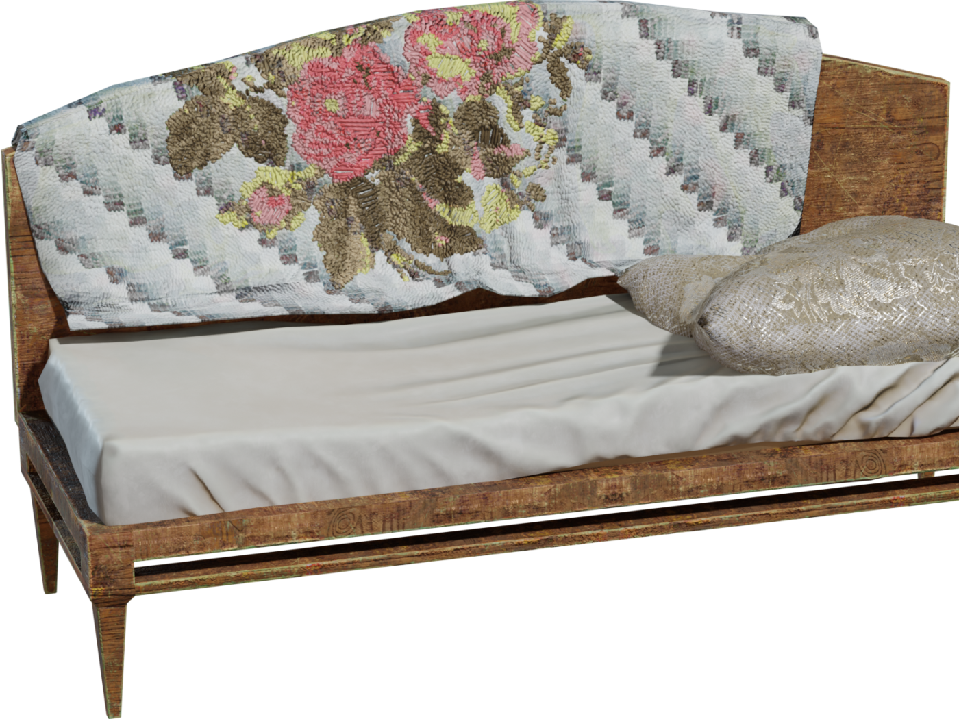 Vintage Day Bed 3D model