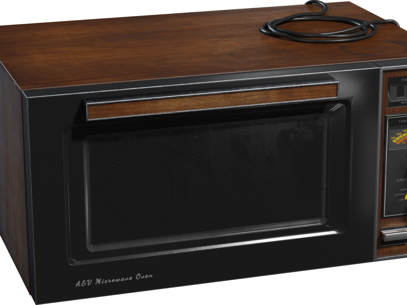 Vintage Microwave 3D model