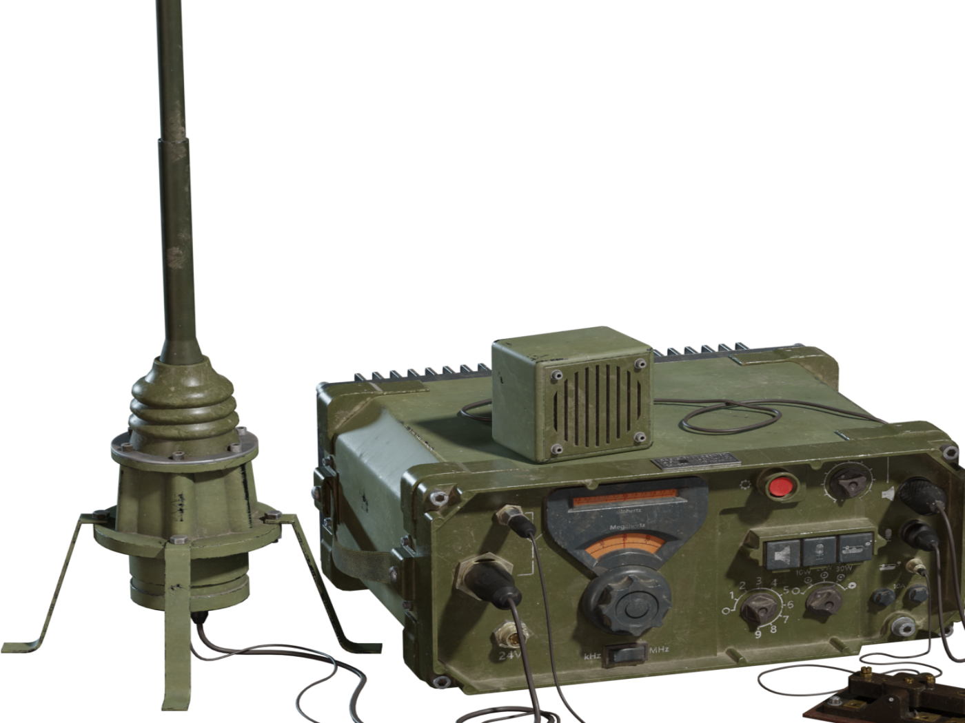 Vintage Radio Transceiver 3D model