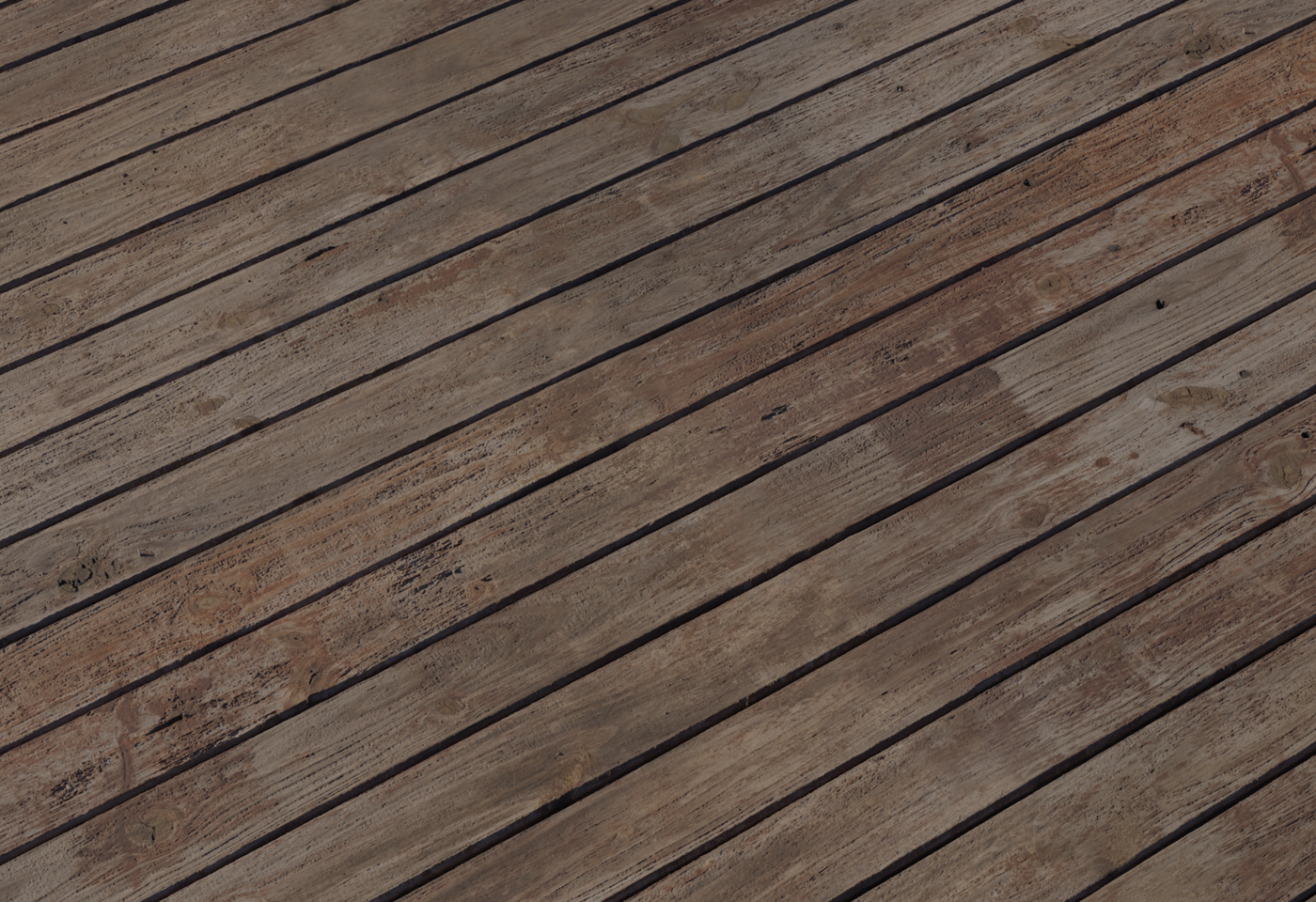 Weathered Brown Planks 3D model
