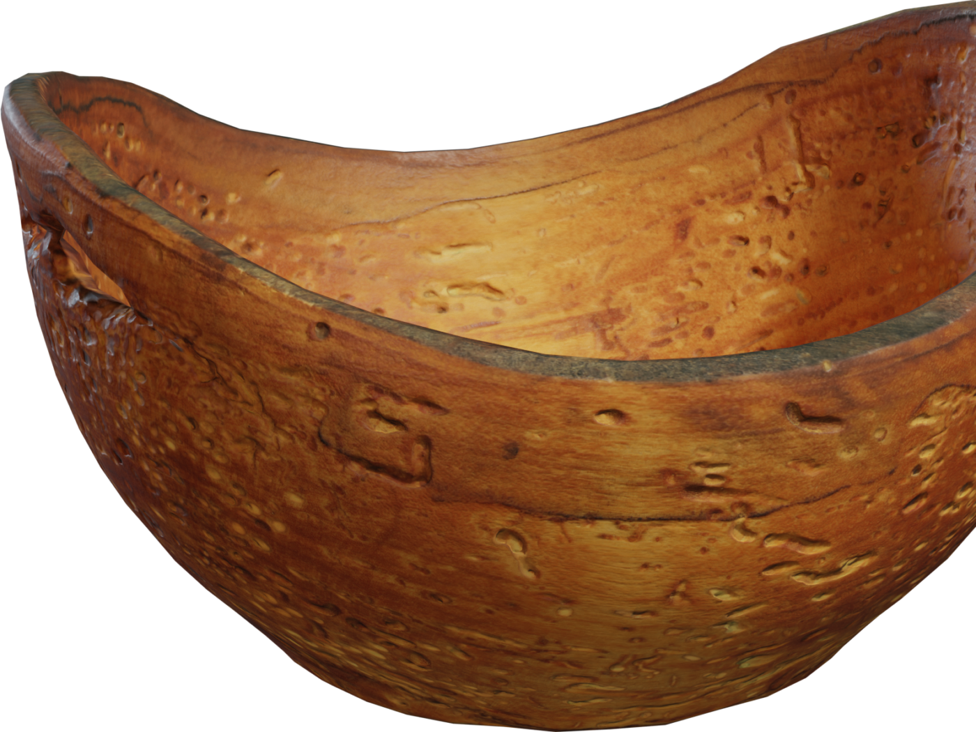Wooden Bowl 02 3D model