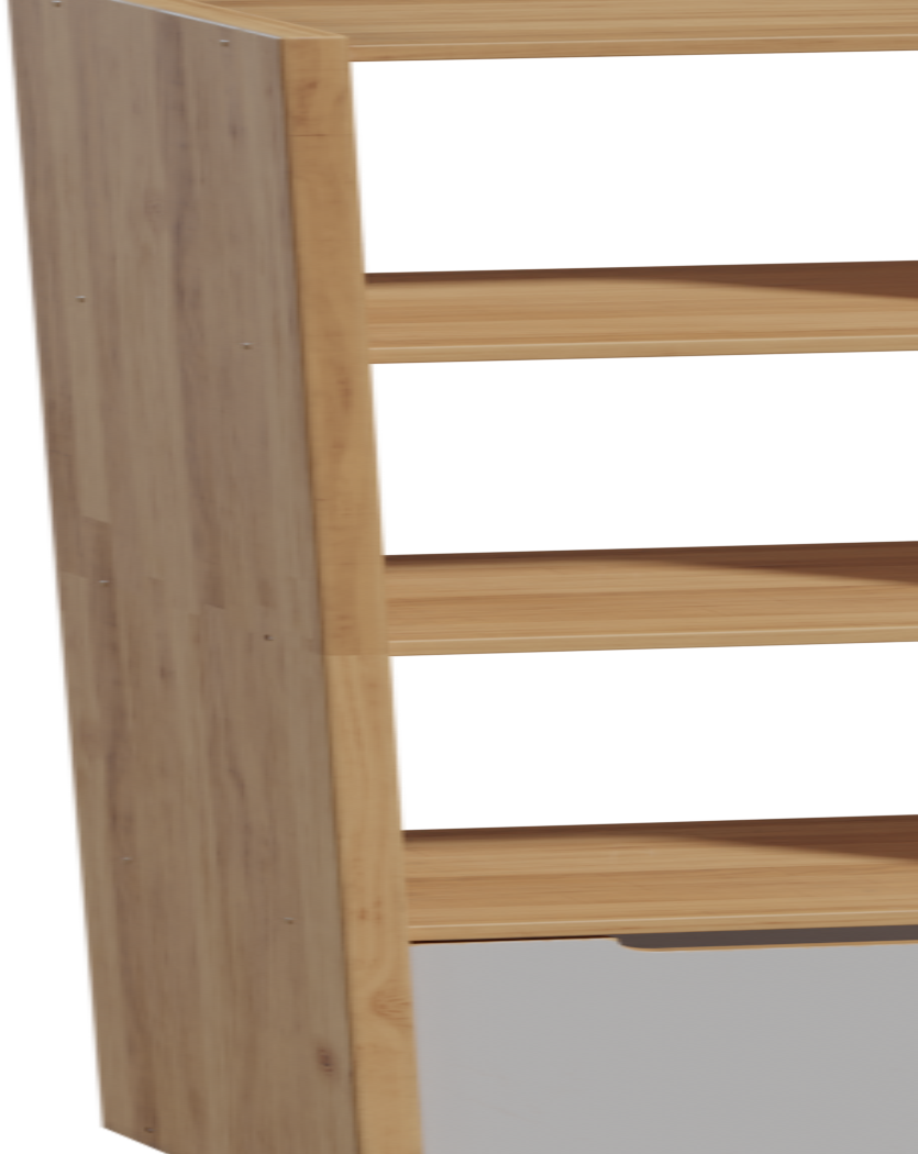 Wooden Display Shelves 01 3D model